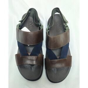 Anthony Veer Men's Brown Leather Sandals US Size 12